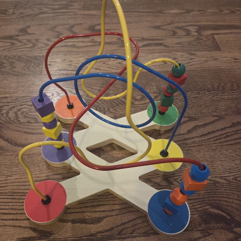 Melissa & Doug - Classic Colorful Bead Maze Toy - Toddler (12 Months +)